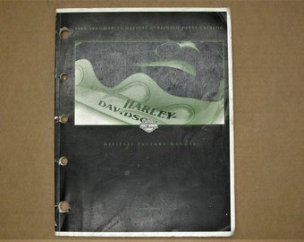 Harley Davidson 1989 to 2001 Genuine Motorcycle Painted Parts Catalog OEM 99489-01