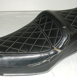 Vintage HONDA CB Black Dual Motorcycle Seat