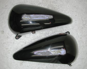 Custom Leather Gas Tank Panel Bib Harley Davidson Softail Early
