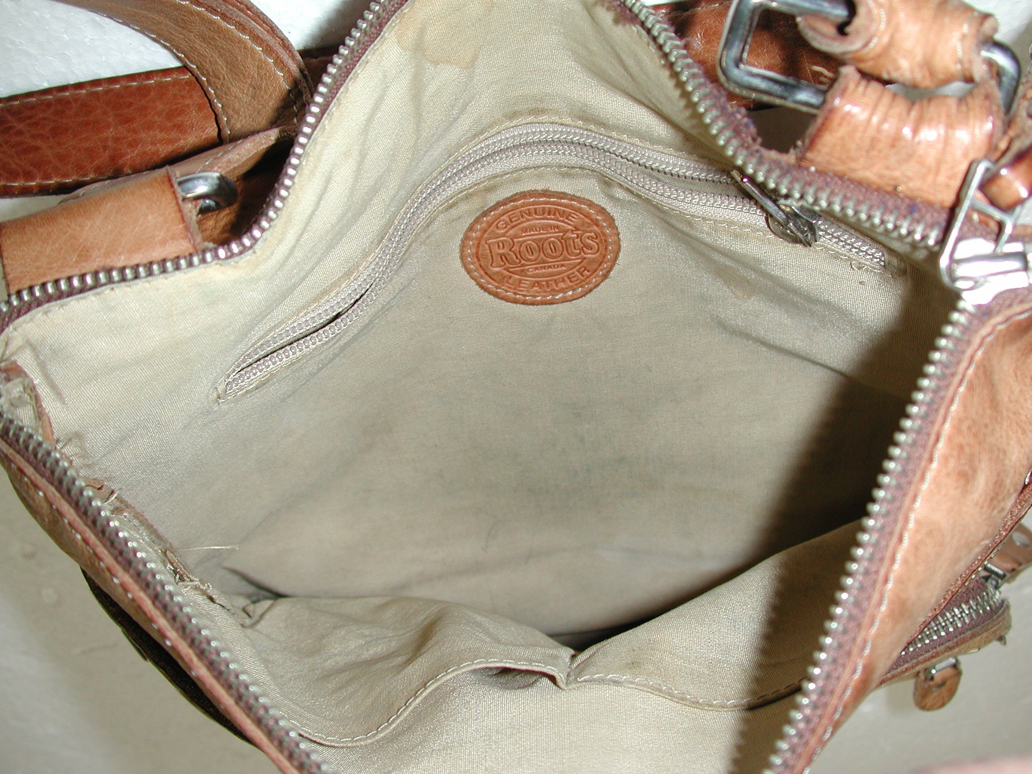 Women's Vintage ROOTS Genuine Leather Bag Made in CANADA Etsy UK