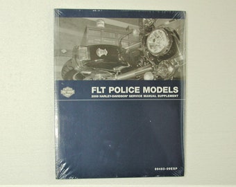 Harley Davidson FLT Police Models OEM 2009 Service Manual Supplement 99483-09ESP