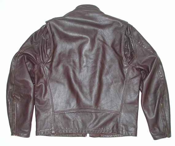 Vintage Brown Cafe Racer Men's Leather Motorcycle… - image 8