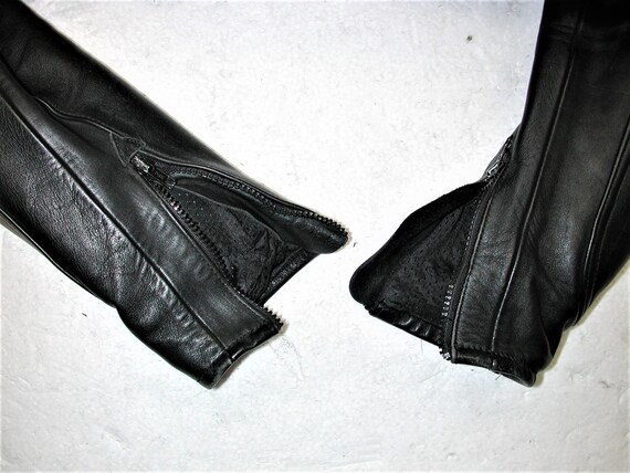 Vintage FIELDSHEER Men's Black Motorcycle Leather… - image 8