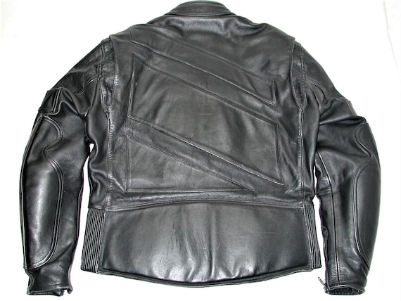 Vintage FIELDSHEER Men's Black Motorcycle Leather… - image 4