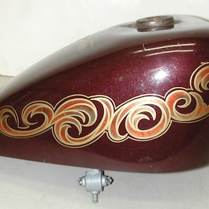 Vintage HARLEY DAVIDSON Sportster Flat Top custom Paint Motorcycle Fuel Gas Tank