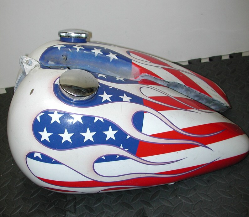 Vintage HARLEY DAVIDSON Shovelhead OEM Tin Motorcycle Fuel Tank