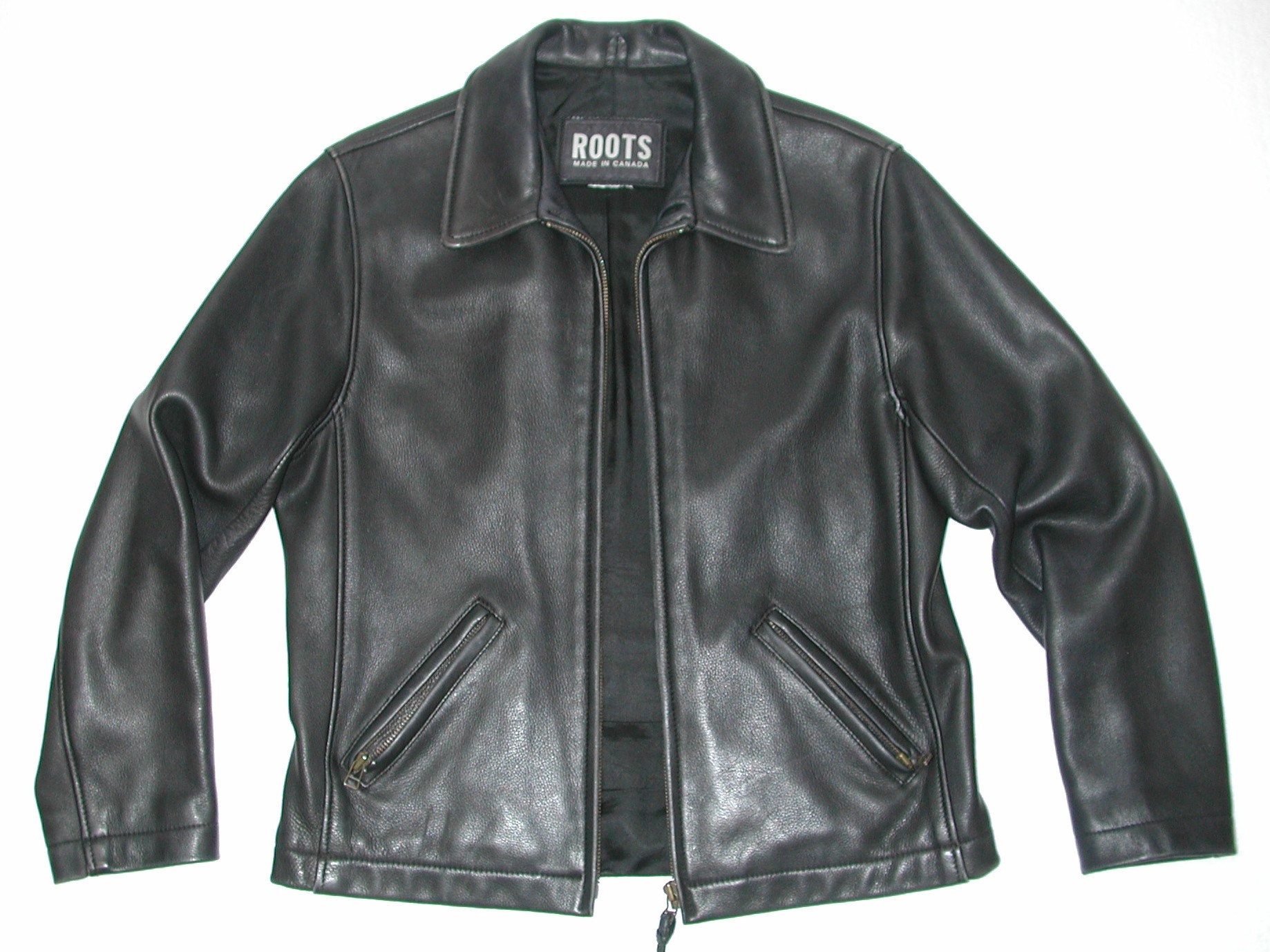 roots leather jacket womens