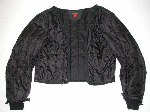 Vintage DAINESE Men s Black Leather Armor Motorcycle Cafe Racer Biker Jacket Size 42us Etsy Canada