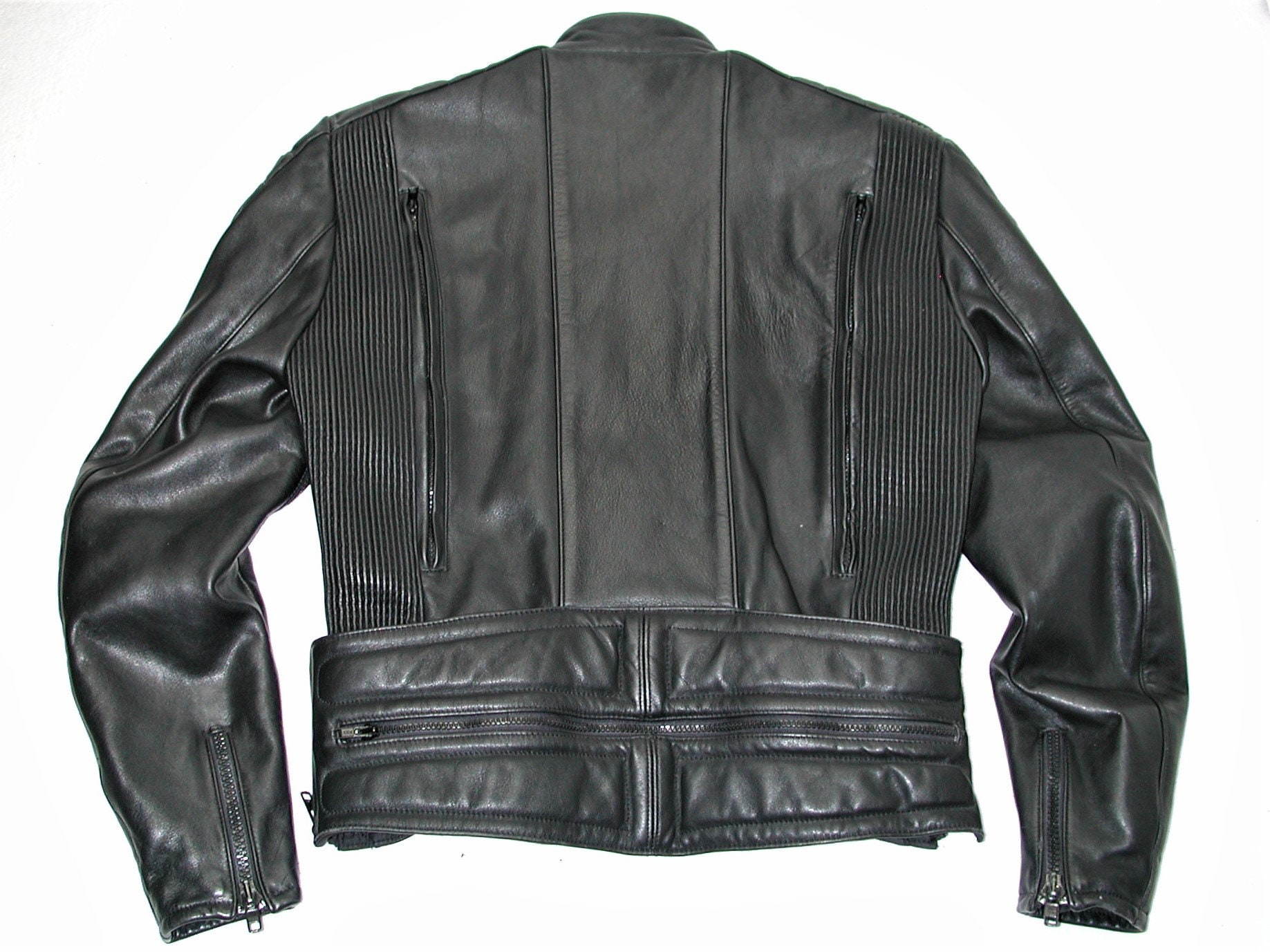 Vintage FIRSTGEAR Men's Black Motorcycle Leather Jacket Sixe Vintage FIRSTGEAR Men's Black Motorcycle Leather Jacket Sixe