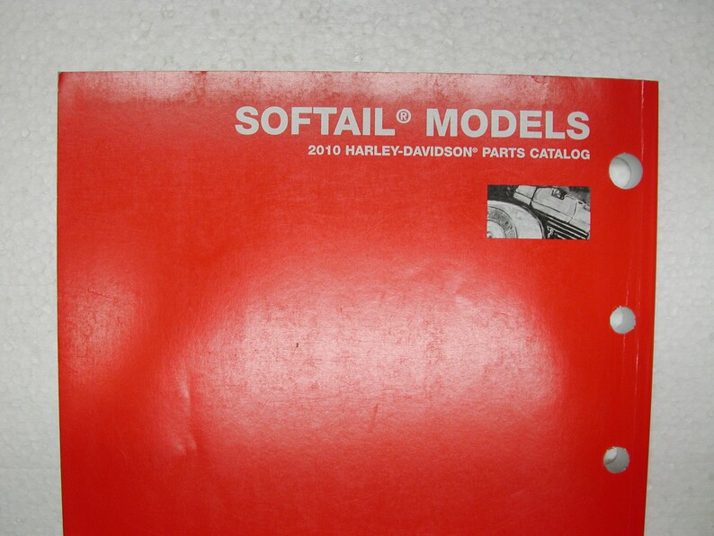 Harley Davidson 2010 Softail Models Parts Catalog 9945510A Etsy