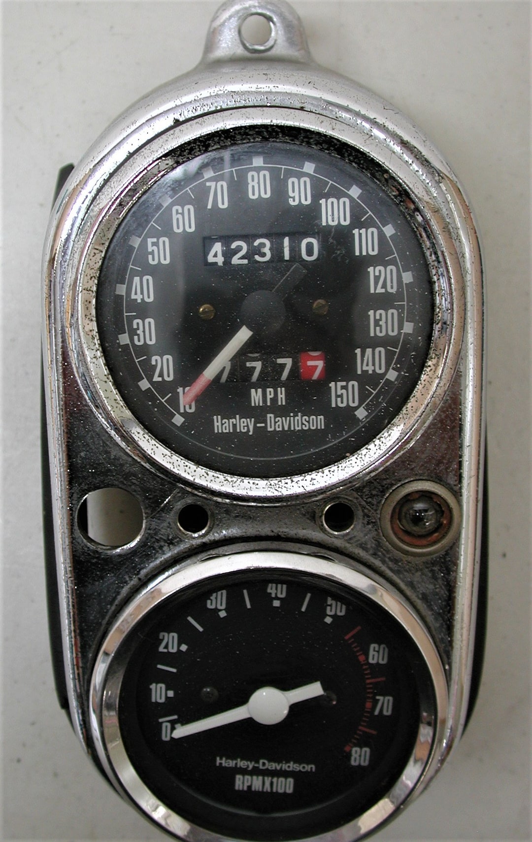 Vintage HARLEY DAVIDSON Shovelhead OEM Motorcycle Speedometer