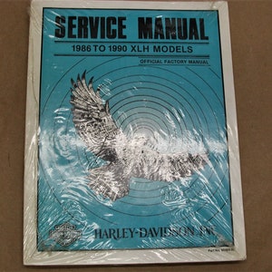 Harley Davidson 1986 to 1990 Sportster XLH Service Manual OEM 99484-90