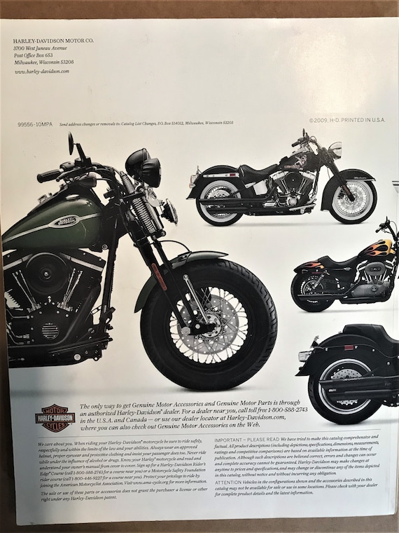 Catálogo de accesorios de piezas de motor originales Harley-Davidson 2010 -   España