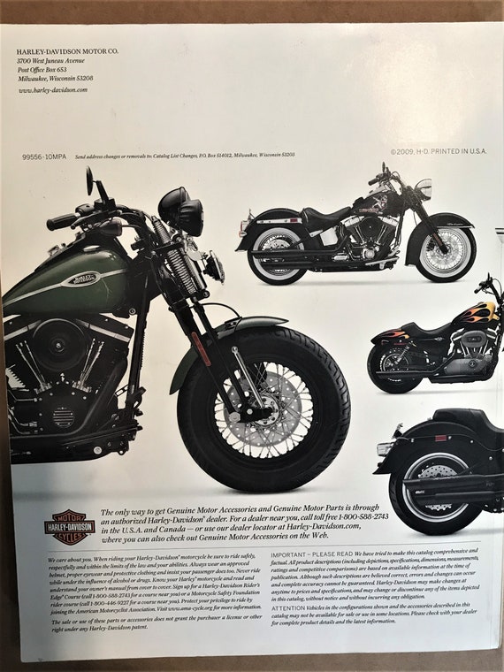 Catálogo de accesorios de piezas de motor originales Harley-Davidson 2010 -   España