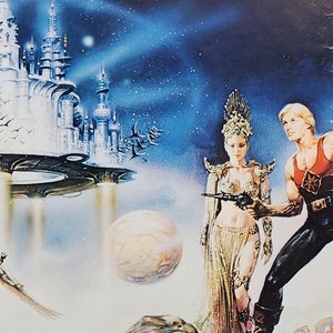 Flash Gordon-A Rare Original Vintage Movie Poster the Mike Hodges Pop Fantasy with Sam Jones, Timothy Dalton, Max Von Sydow and Ornella Muti