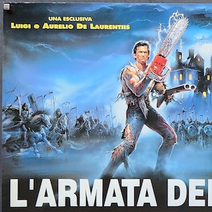Evil Dead 3: Army of Darkness-Original Vintage Movie Poster for Sam Raimis Comic Epic with Bruce Campbell, Embeth Davidtz and Bridget Fonda