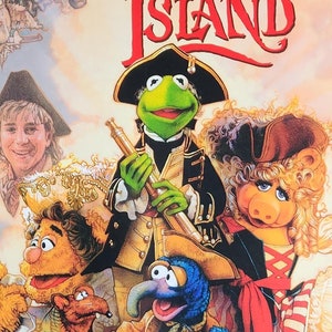 Muppet Treasure Island-An Original Vintage Movie Poster of the Rollicking Muppet Adventure with Frank Oz, Tim Curry, and the Muppet gang.
