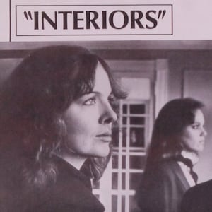 Interiors-An Original Vintage Belgian Movie Poster for the Minimalist Family Drama with Diane Keaton, Maureen Stapleton and Geraldine Page