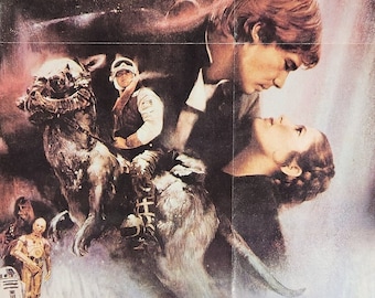 Star Wars: The Empire Strikes Back-Original Vintage Movie Poster for the Star Wars sequel with Mark Hamill, Carrie Fisher, and Harrison Ford