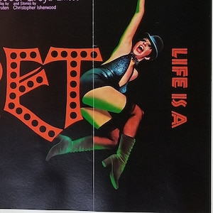 Kabaret – rzadki, oryginalny plakat filmowy do musicalu Weimar Boba Fosse’a z Lizą Minelli, Michaelem Yorkiem i Joelem Greyem