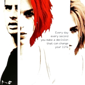Run Lola Run-Ein Original Vintage Poster zu Tom Tykwer's spannendem Lauf gegen die Zeit mit Franka Potente und Moritz Bleibtreu