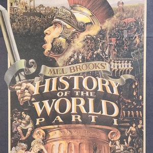History of the World: Part I-An Original Vintage Movie Poster of the Mel Brooks Satire with Harvey Korman, Dom DeLuise, and Madeline Kahn