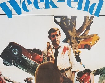 希少ヴィンテージポスター『ウィークエンド』1967年フランス版大判