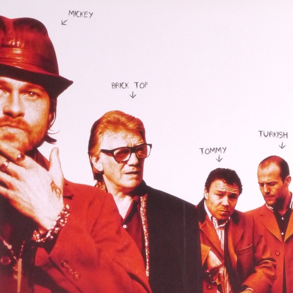 Snatch-Original Vintage Home Video Movie Poster for Guy Ritchies British Diamond Caper with Jason Statham, Brad Pitt and Benicio Del Toro