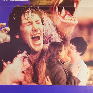 An American Werewolf in London-An Original Vintage Movie Poster of the John Landis Horror Comedy with Jenny Agutter, and David Naughton.