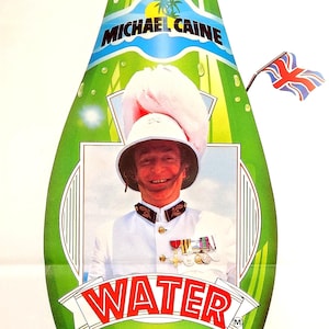 Water-An Original Vintage Movie Poster of the Caribbean Comedy with Michael Caine, Valerie Perrine, Billy Connolly, and Jimmie Walker