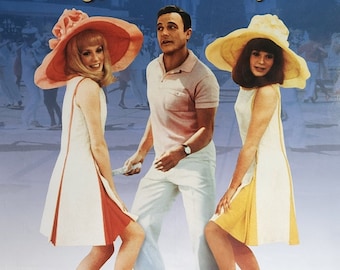 The Young Girls of Rochefort-Original Vintage Movie Poster of Jacques Demys Musical with Catherine Deneuve, Françoise Dorléac and Gene Kelly