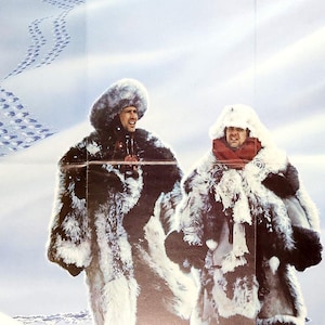 Spies Like Us-An Original Vintage Movie Poster of the John Landis 1980s Cold War Comedy with Chevy Chase, Dan Aykroyd and Ronald Reagan