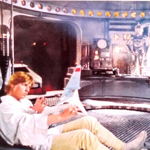 Stars Wars-Rare Original Vintage Italian Movie Poster of George&#39;s Lucas Sci-Fi Masterwork with Mark Hamill, Alec Guinness and Carrie Fisher