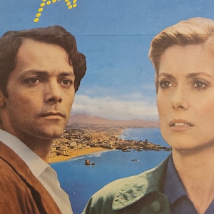Hôtel des Amériques-An Original Vintage Movie Poster for André Téchiné's Drama with Patrick Dewaere, Catherine Deneuve, and Etienne Chicot