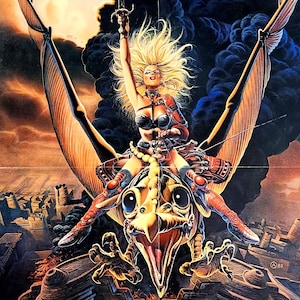 Heavy Metal-An Original Vintage Movie Poster of the Animated Sci-Fi Anthology with John Candy, John Vernon, Susan Roman, and Eugene Levy