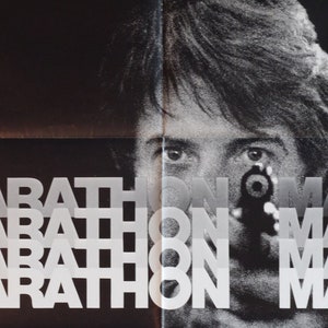 Marathon Man-An Original Vintage Movie Poster for John Schlesinger&#39;s Diamond Heist Thriller with Dustin Hoffman and Laurence Olivier