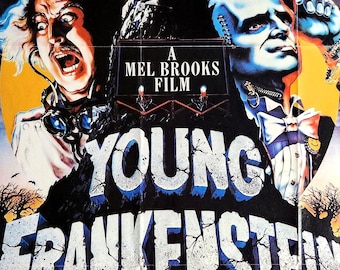 Young Frankenstein-An Original Vintage Movie Poster for the Mel Brooks Comic Masterpiece with Gene Wilder, Marty Feldman, and Madeline Kahn