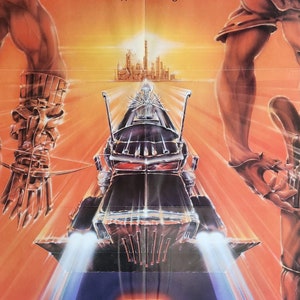 Mad Max 2: The Road Warrior-Original Vintage Movie Poster for George Miller's Post Apocalyptic Sequel starring Mel Gibson and Vernon Wells.