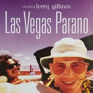 Fear and Loathing in Las Vegas-Original Vintage Movie Poster of Terry Gilliams Gonzo Tale of Excess with Johnny Depp and Benicio Del Toro