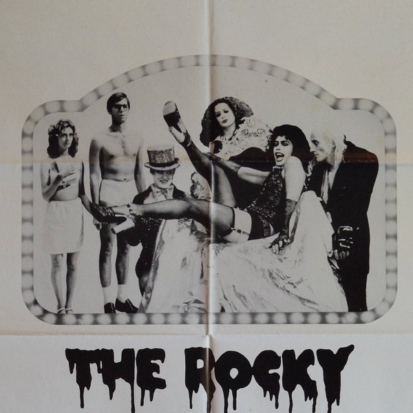 The Rocky Horror Picture Show-Rare Original Vintage Movie Poster of Jim Sharman's Gothic Midnight Musical with Tim Curry and Susan Sarandon
