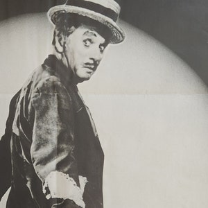 Limelight: un póster de película vintage original de la última película lírica de Charlie Chaplin con Claire Bloom, Charles Chaplin y Buster Keaton.