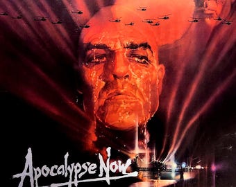 Apocalypse Now-Original Vintage Movie Poster of Francis Ford Coppolas Heart of Darkness with Martin Sheen, Dennis Hopper and Marlon Brando