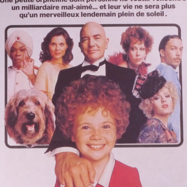 Annie-Ein Original französisches Filmplakat für John Huston's Masterclass in Family Fun mit Albert Finney, Carol Burnett und Tim Curry