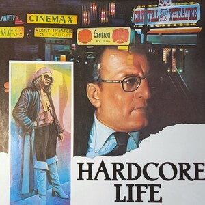 Hardcore-A Rare Original Vintage Movie Poster de Gritty Underworld Thriller de Paul Schrader con George C. Scott y Peter Boyle