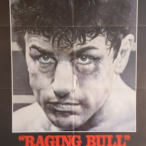 Raging Bull-An Original Vintage Movie Poster of Martin Scorsese's Tale of Jake LaMotta con Robert De Niro, Cathy Moriarty y Joe Pesci