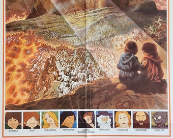 The Lord of the Rings-Rare Original Vintage Movie Poster for Ralph Bakshi's Journey to Middle Earth with John Hurt and Anthony Daniels