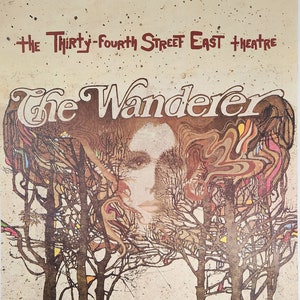 The Wanderer-A Rare Original Vintage Movie Poster for Jean-Gabriel Albicoccos Mysterious Romance with Brigitte Fossey, and Jean Blaise