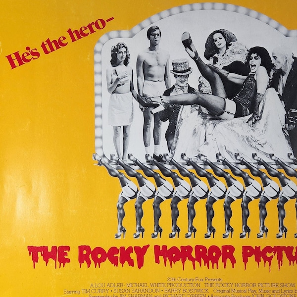 The Rocky Horror Picture Show-Original Vintage Movie Poster of Jim Sharman's Pop Musical with Tim Curry, Susan Sarandon and Richard O'Brien