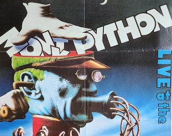 Monty Python en vivo en el Hollywood Bowl: un póster de película vintage original del concierto en vivo con John Cleese, Eric Idle y Michael Palin