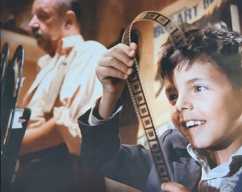 Cinema Paradiso-Original French Movie Poster of Giuseppe Tornatore's tale of Childhood and Movies with Phillipe Noiret and Salvatore Cascio